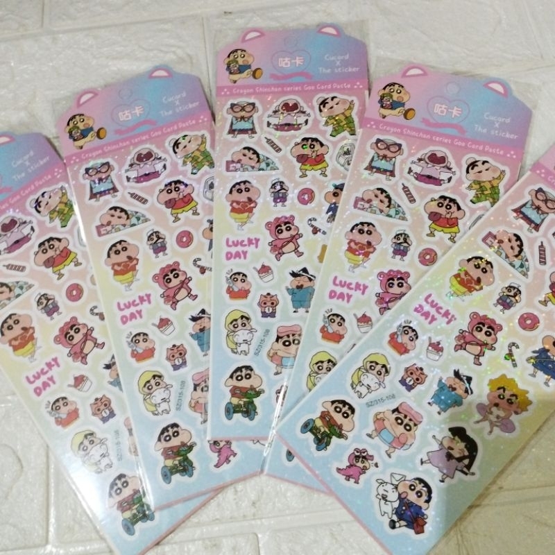 

sticker hologram shinchan