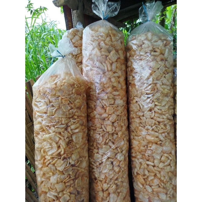 

kerupuk kulit sapi matang kerupuk rambak kerupuk mikong