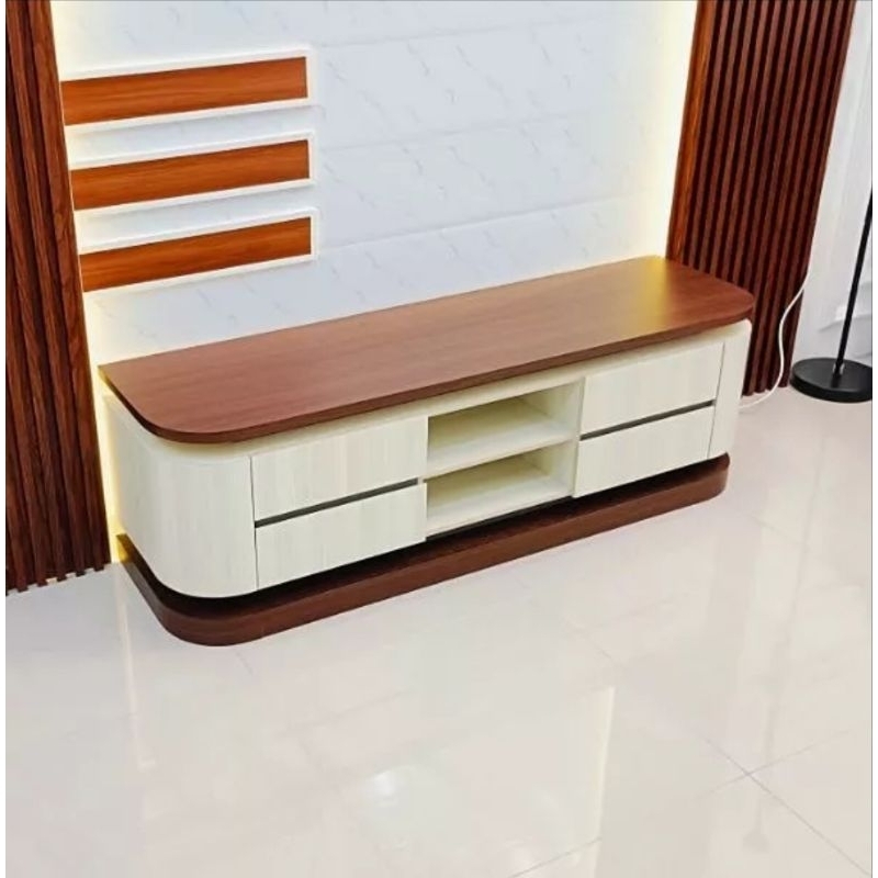 Meja TV LED minimalis multplek melamin