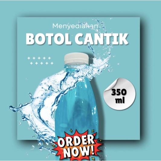 BOTOL 350ML BOTOL PLASTIK 350ML BOTOL CANTIK 350ML  BOTOL VALENSIA 350ML