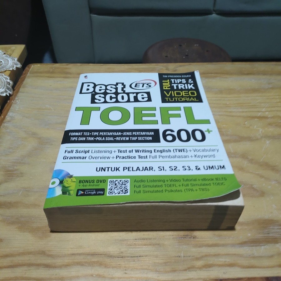 Buku Best Score TOEFL 600+ ETS