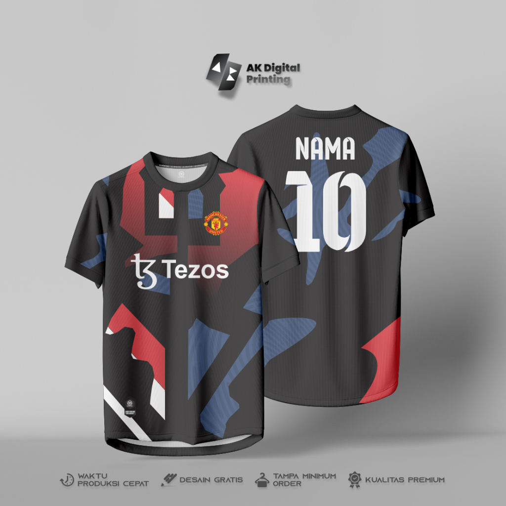 BAJU KAOS JERSEY TIMNAS MANCHESTER UNITED PRE - MATCH TERBARU DAN TER MURAH FULL PRINTING