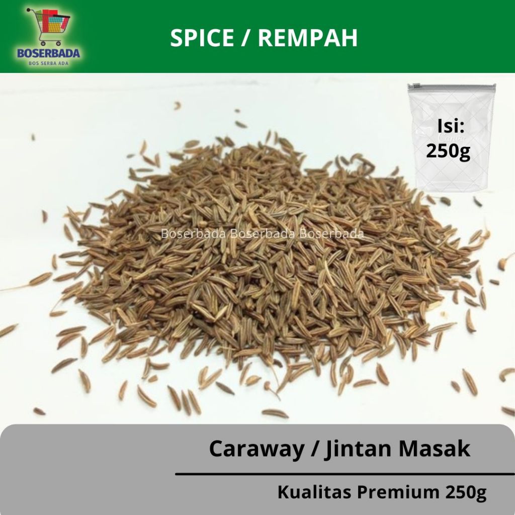 

250g Caraway Seed / Jintan Masak / Biji Jinten Karaway