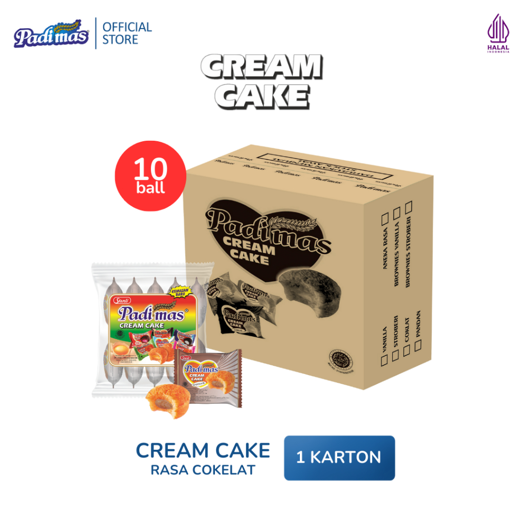 

Cream Cake Padimas Coklat Karton
