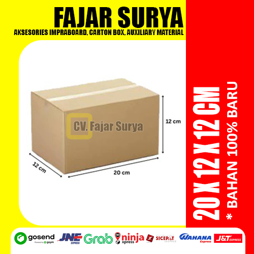 

Karton Box Murah Berkualitas Bekasi (20x12x12cm) Bahan Baru 100%