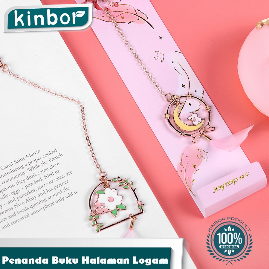 

Pembatas Halaman Kertas Metalic Buku Aesthetic Penanda Bookmark Logam Paper Clip Liontin Bahan Metal