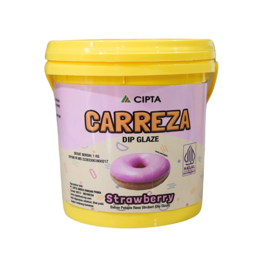 

GFD Carreza Dip Glaze 1kg / 5kg All Variant Topping Donat Roti