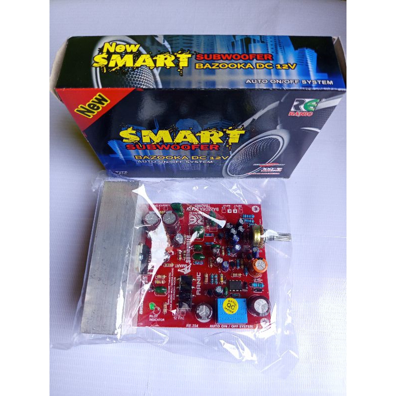 KIT AUDIO SUBWOOFER SMART BAZOOKA 12V TDA2005