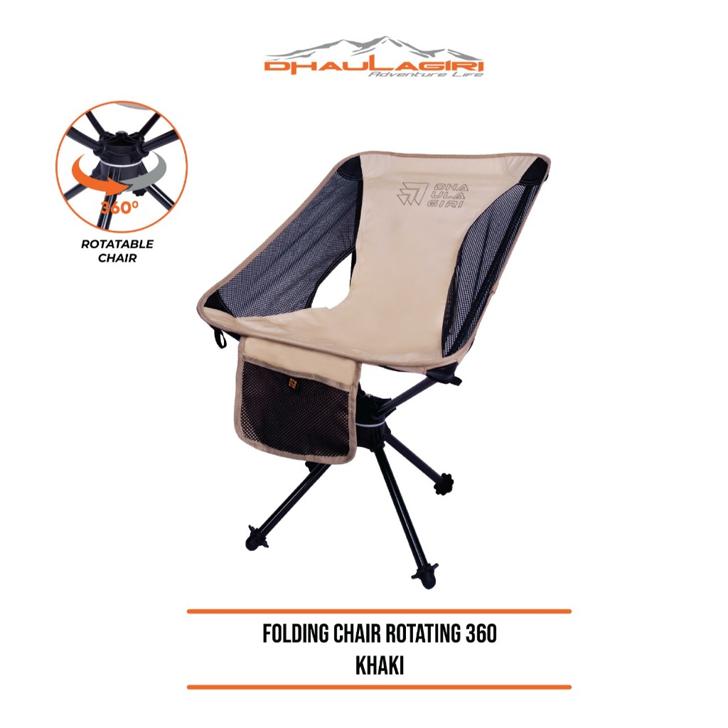 Dhaulagiri - Kursi Lipat Portable - Rotating Folding Chair FC 360 - Kursi Lipat Putar Untuk Camping