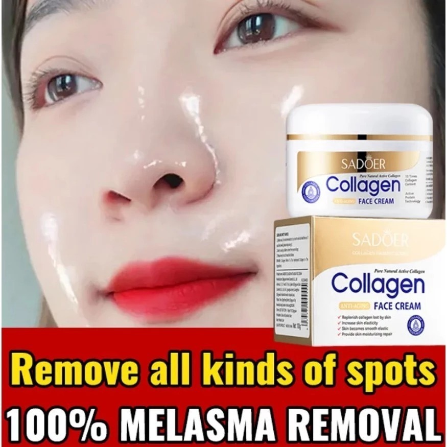 SADOER Collagen Cream Siang Malam Retinol Cream Anti Aging Perbaikan Retinol 100GR