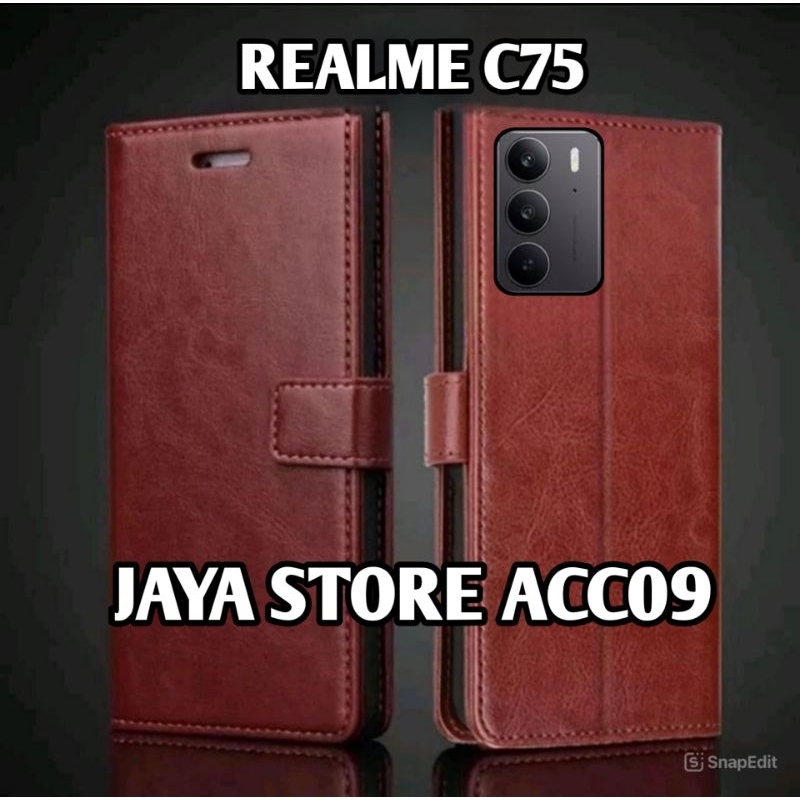 CASE DOMPET REALME C75 FLIP COVER SARUNG CASE DOMPET