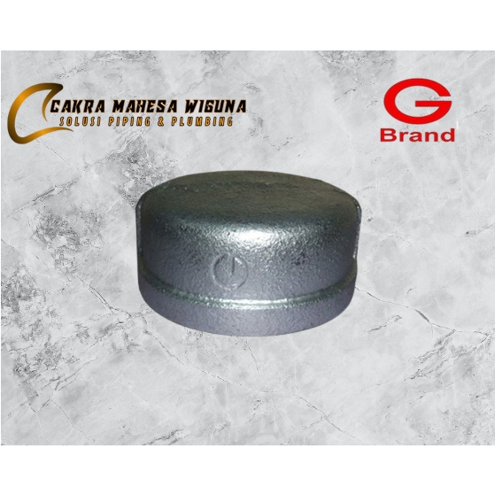 Dop drat dalam 1/2" Galvanis | Dop besi drat dalam 1/2 inchi