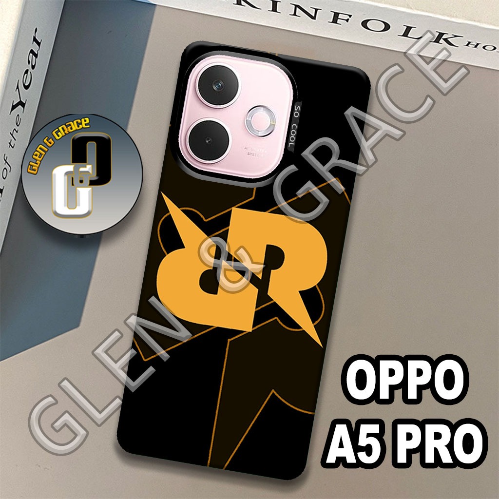 G23 - Case OPPO A5 PRO Terbaru 2025 - Bahan karet lentur - Motif RRQ - silikon OPPO A5 PRO - casing 