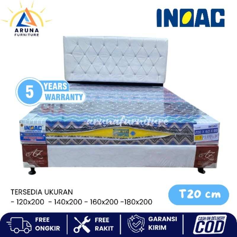 Set Divan dan Kasur Busa Inoac Tebal 20 cm D16 Set Dipan Kasur Busa Matras Tempat Tidur