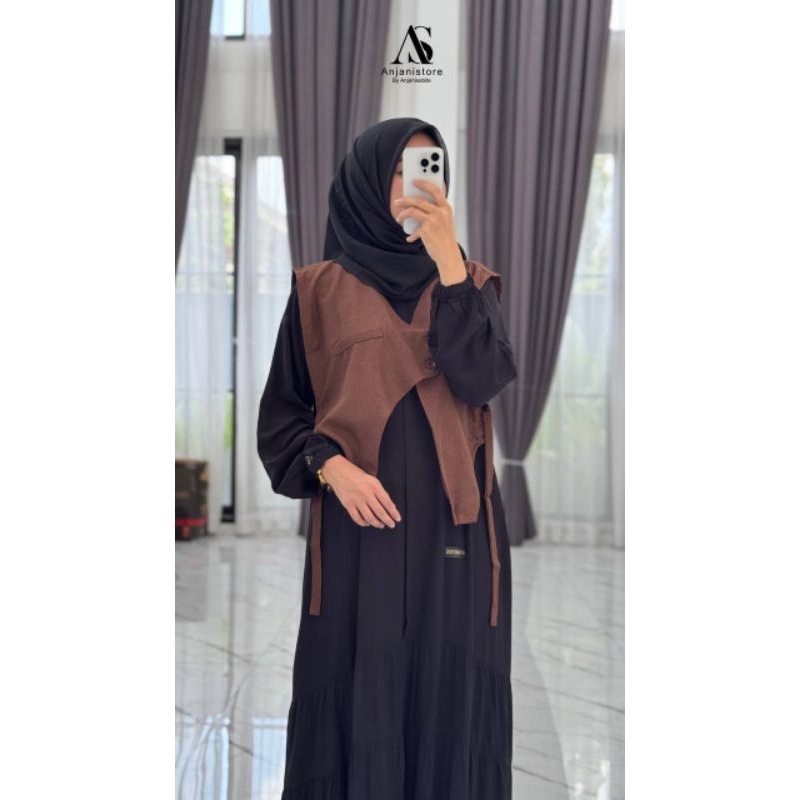 Dress anjani twill uniqlo mix