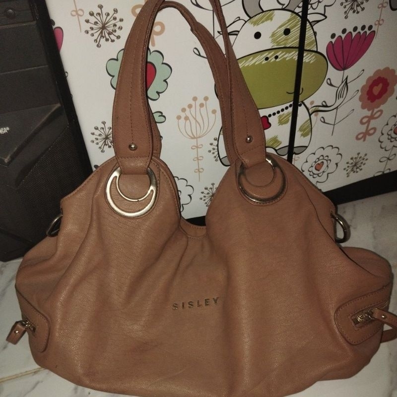 Tas preloved wanita Sisley KULAS kulit asli