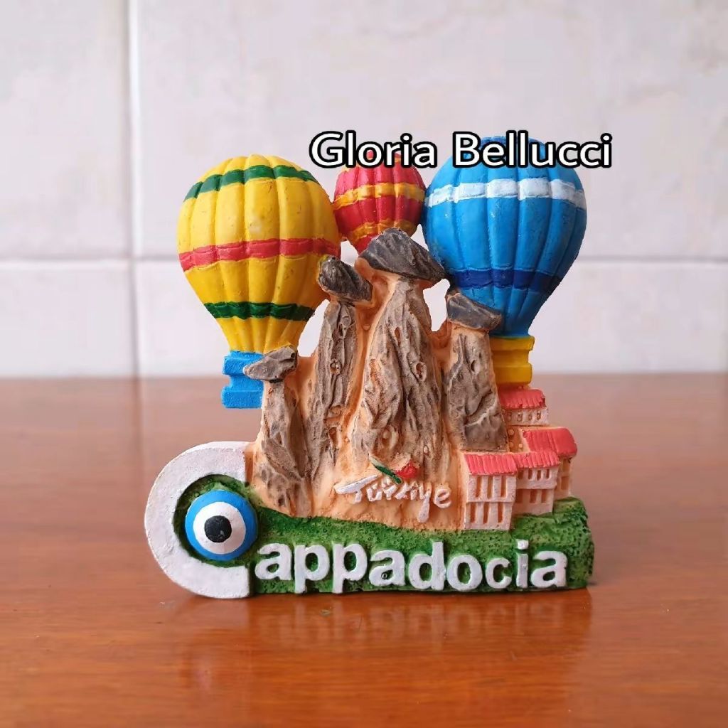 souvenir oleh oleh tempelan magnet kulkas cappadocia negara turkey turki