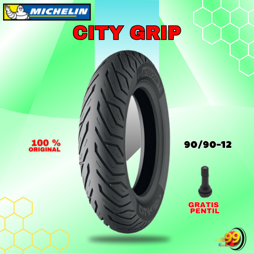 Ban Motor MICHELIN CITY GRIP 90/90 Ring 12 Tubeless