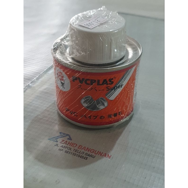 Lem Pipa Kaleng + Kuas  PVCPLAS Lem Fox