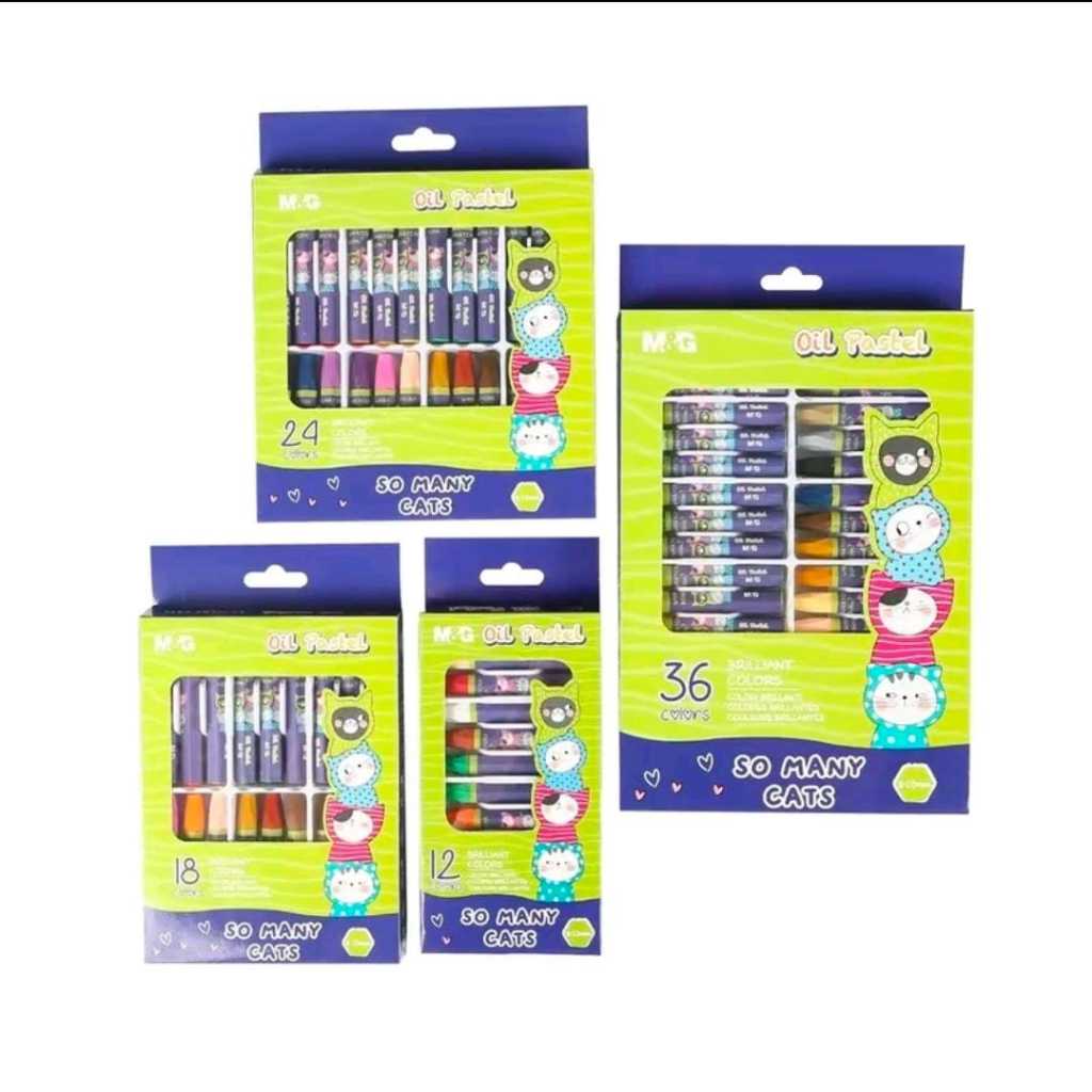

M&G SO MANY CATS 10MM OIL PASTEL BRILLIANT COLORS