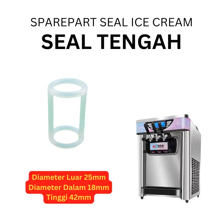 Sparepart Karet Seal tengah mesin es krim ice cream bisa untuk tomori