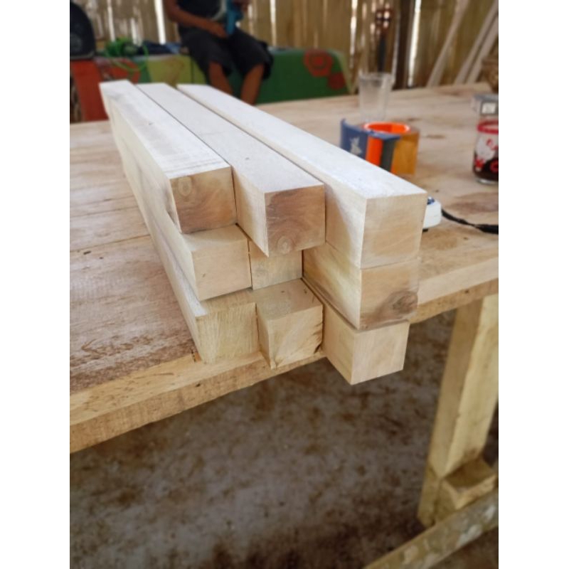 Kayu reng list sudah di serut halus kayu reng stik panjang 1meter isi 10 biji