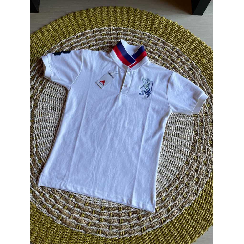 KAOS POLO WANITA GIORDANO MINI LION POLO SHIRT GRDNO LION 3D