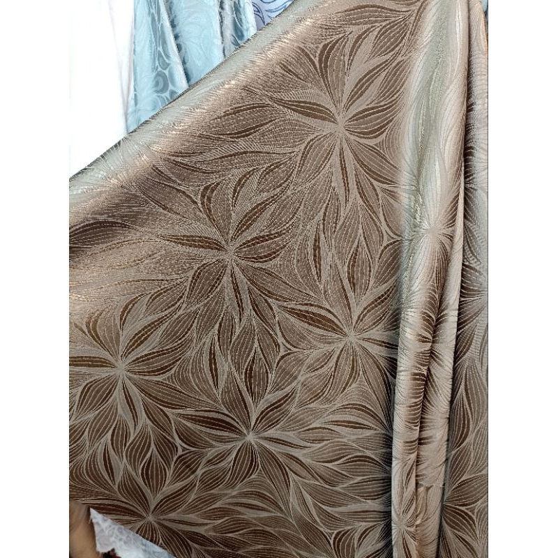 Kain Armani Embos Motif Bulat Bulat / Bahan Armani Silk Embos Motif Bunga