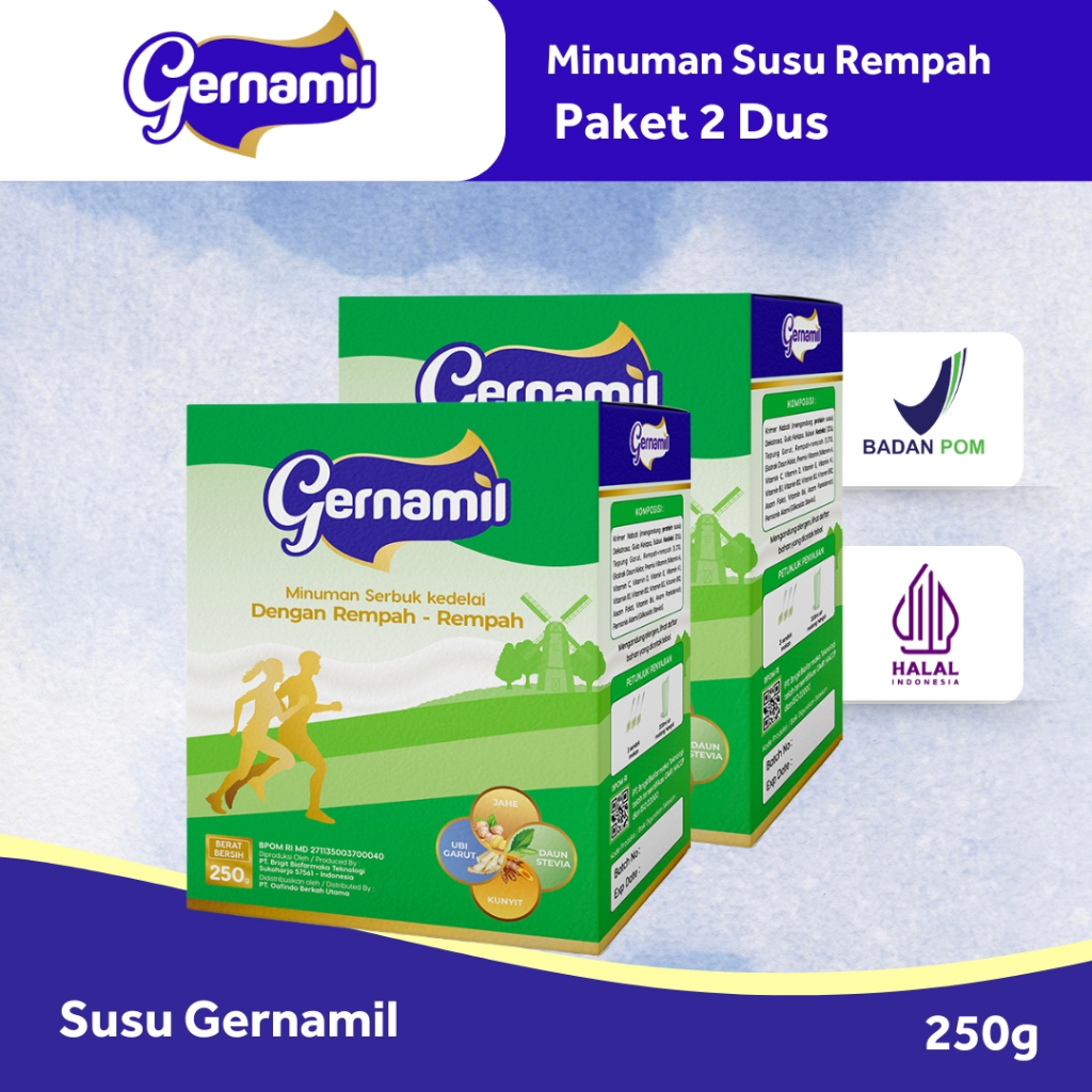 

Gernamil Paket 2 Susu Ekstra Rempah dan Umbi Garut Untuk Asam Lambung