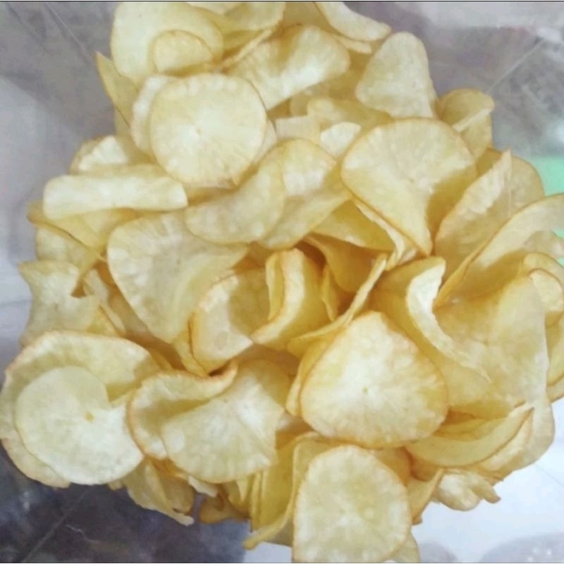 

Kripik Singkong Asin Original kemasan 1 Kg Enak Gurih Renyah