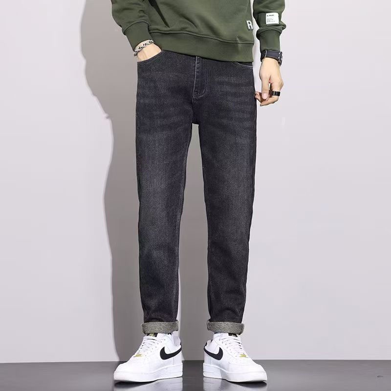 Celana jeans pria celana jeans cowok celana jeans kulot baggy jeans pria wide leg pants oversize pri