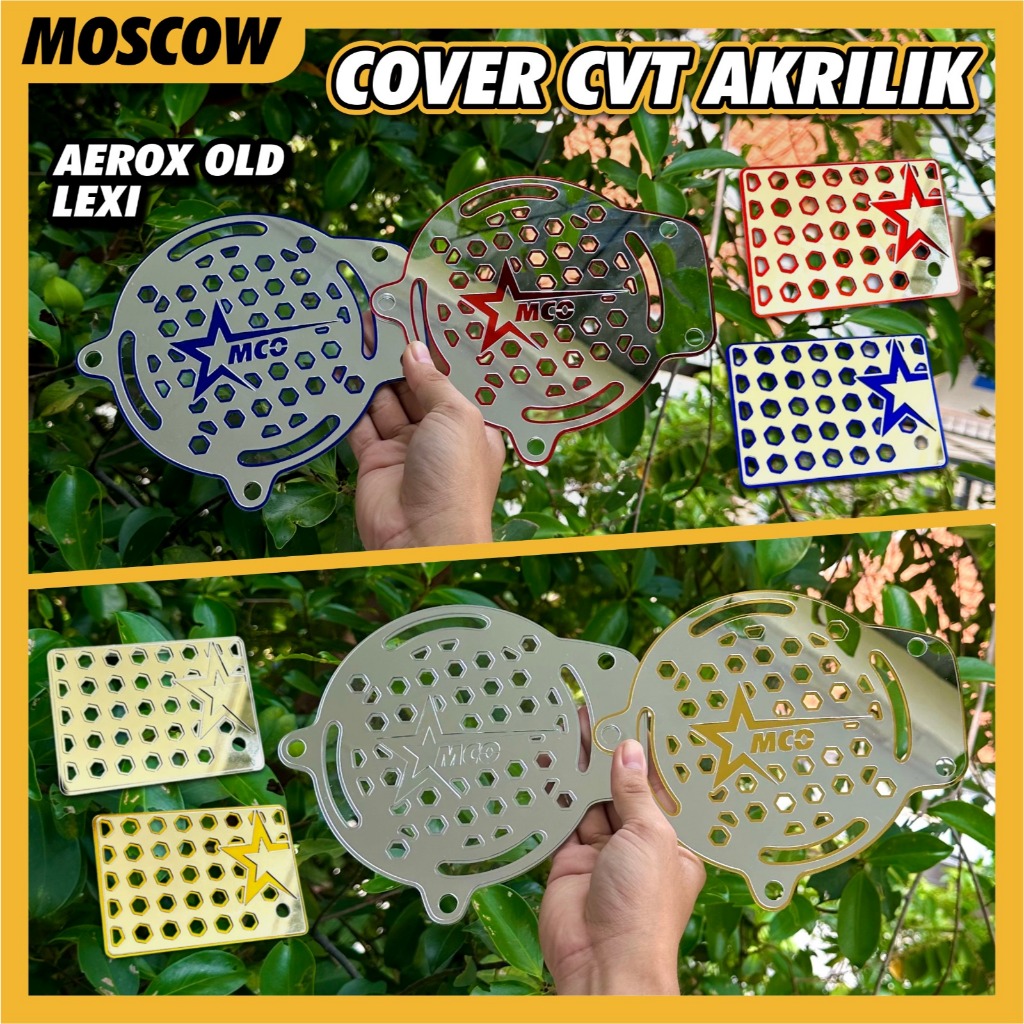 COVER CVT SAMPING YAMAHA AEROX OLD LEXI PELINDUNG CVT FILTER AKRILIK TEBAL 3MM MIKA KACA ACRYLIC PEN