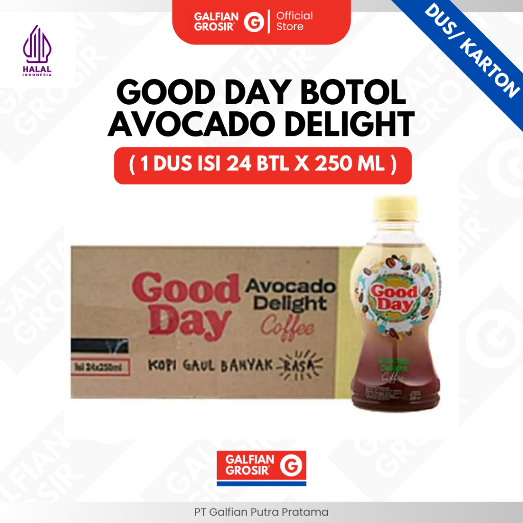 

KOPI GOOD DAY BOTOL AVOCADO DELIGHT ( 1 DUS ISI 24 BTL X 250 ML )