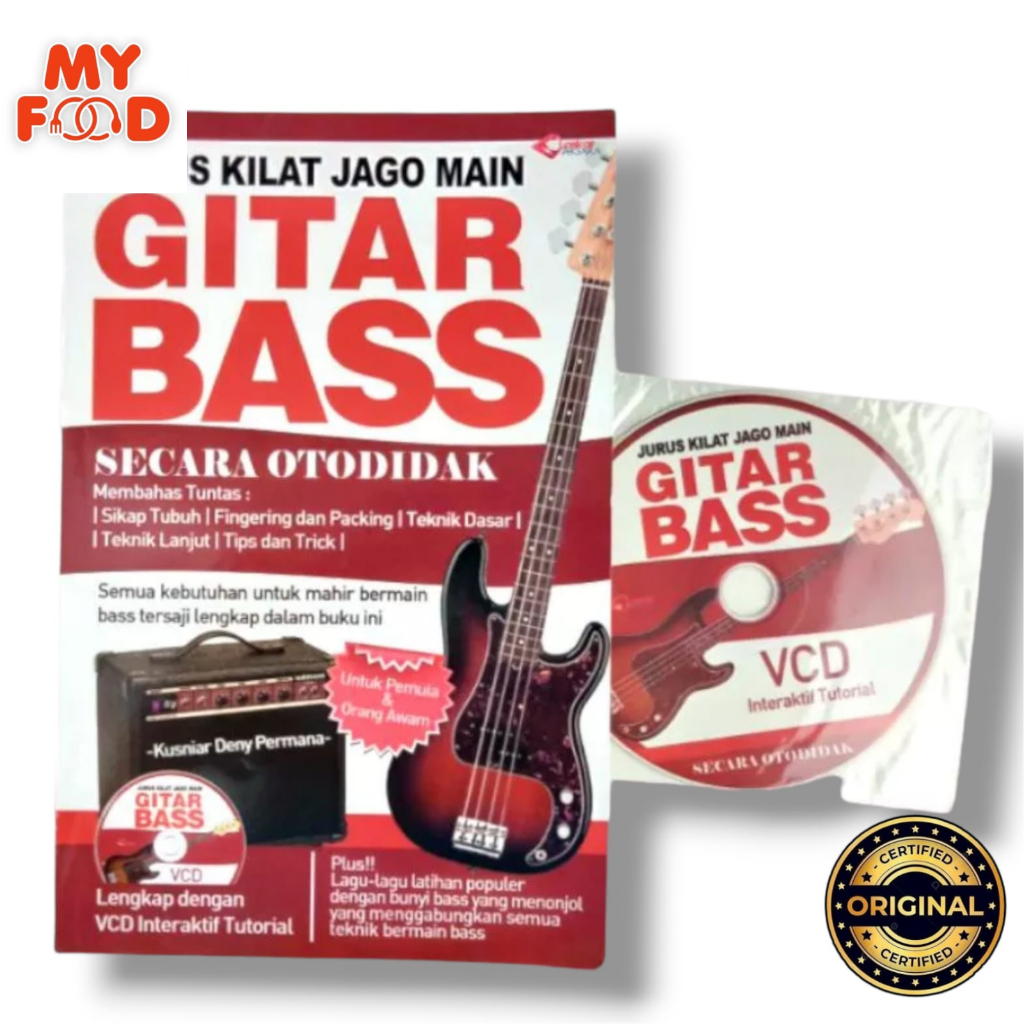 Buku Original Jurus Kilat Jago Main Gitar Bass - [Myfoodofficial]
