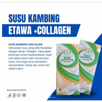 

SUSU KAMBING ETAWA + COLLAGEN Untuk Asam Urat