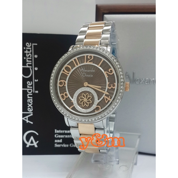 Jam Tangan Wanita Alexandre Christie AC 2581 BFB Original