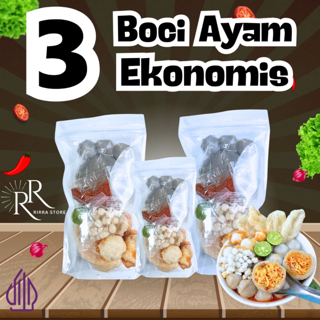 

Baso Aci Ayam Ekonomis 3 Bungkus Pedas Gurih Hotpot Instan