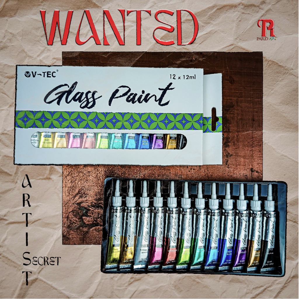 

Glass Paint / Cat Kaca / Glass Paint 12x12ml