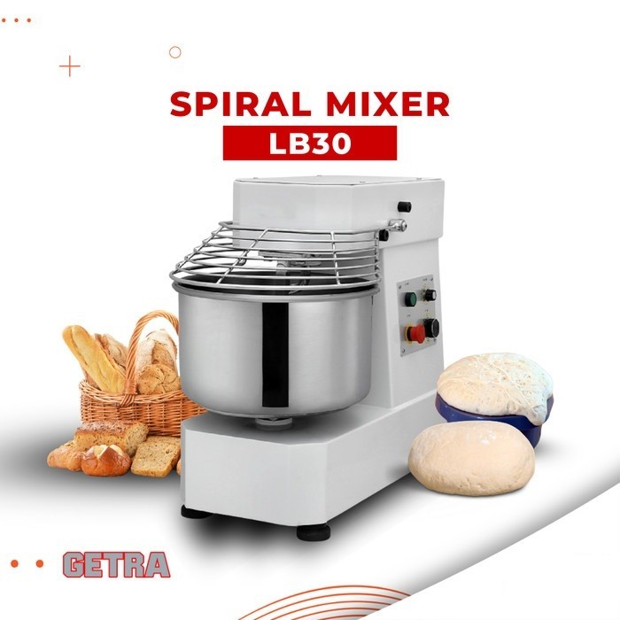 GETRA Spiral Mixer Heavy Duty LB30 /Getra LB 30/ Mixer Spiral 30 Liter