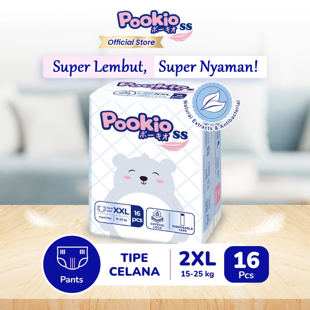 RJ9 [JUMBO SIZE] Pookio SS Popok Anak Diaper Celana 4XL / XXXXL14 - Popok XXXXL