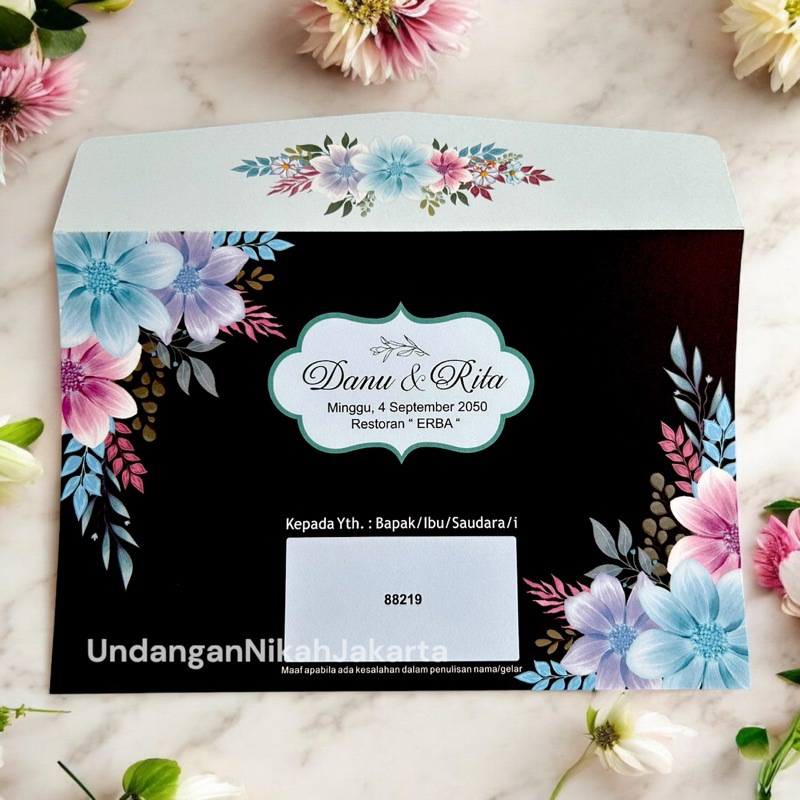Blangko Undangan Kosong Pernikahan Erba  BLANKO UNDANGAN  MURAH Simple 88219