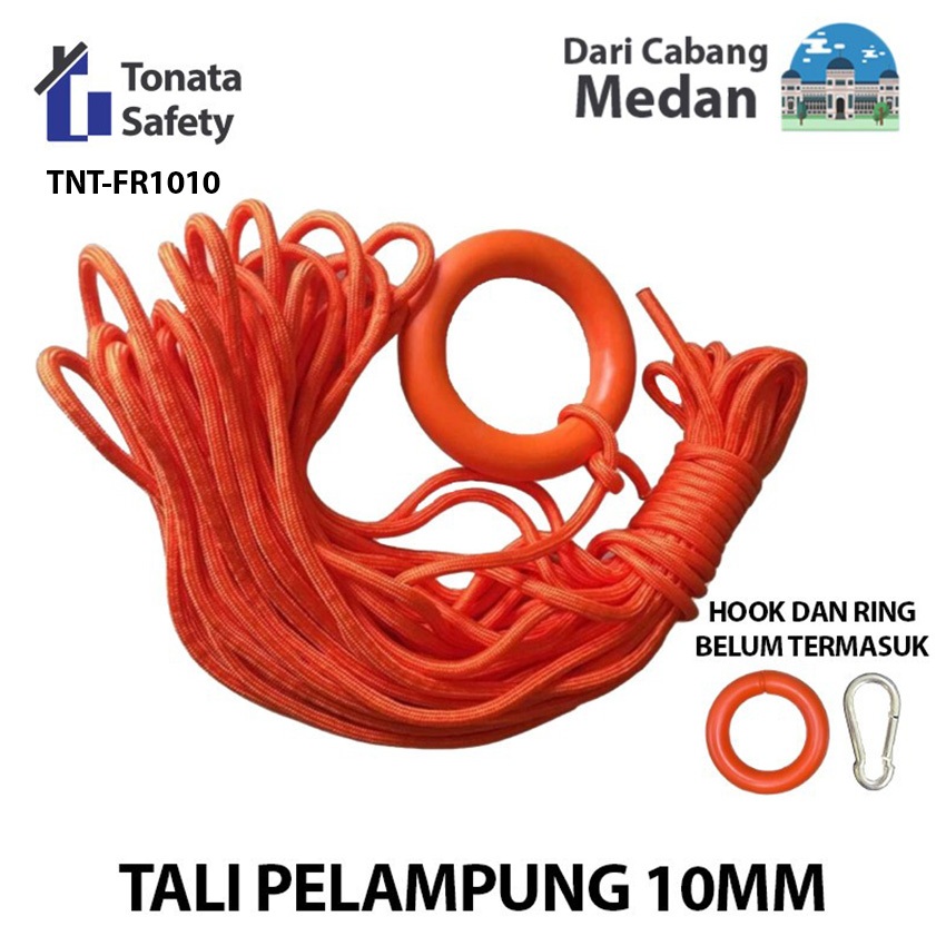 Tali Pelampung 10mm Lifebuoy / Floating Rope Life Buoy Ring Buoy 10 mm / Rescue Rope Lifebuoys / Tal