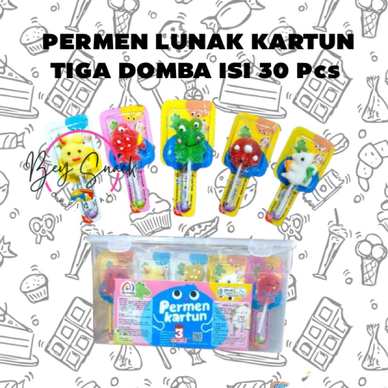 

PERMEN LUNAK KARTUN TIGA DOMBA ISI 30 PCS