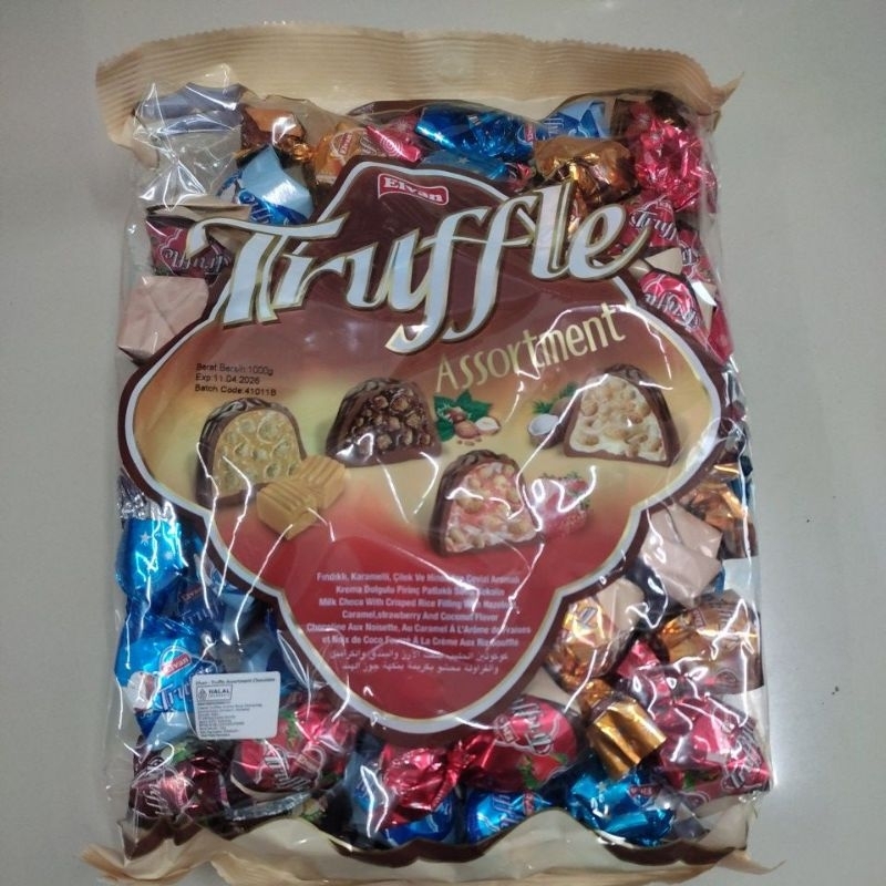 

cokelat truffle berat bersih 1000grm
