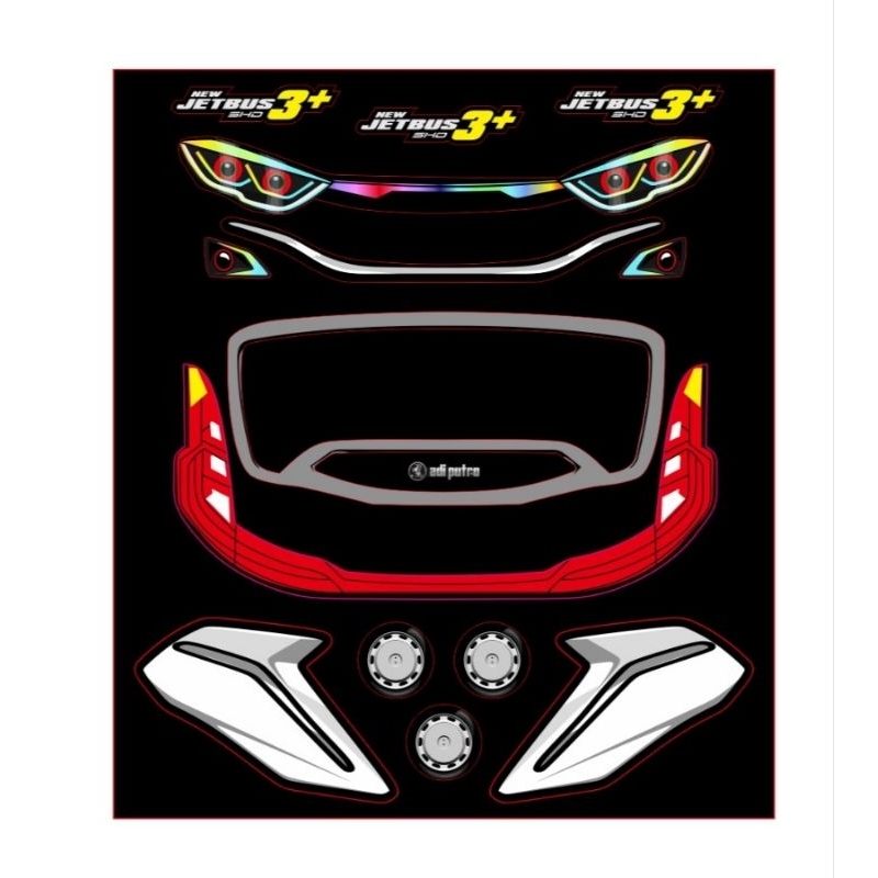 

stiker lampu miniatur JB3 RGB