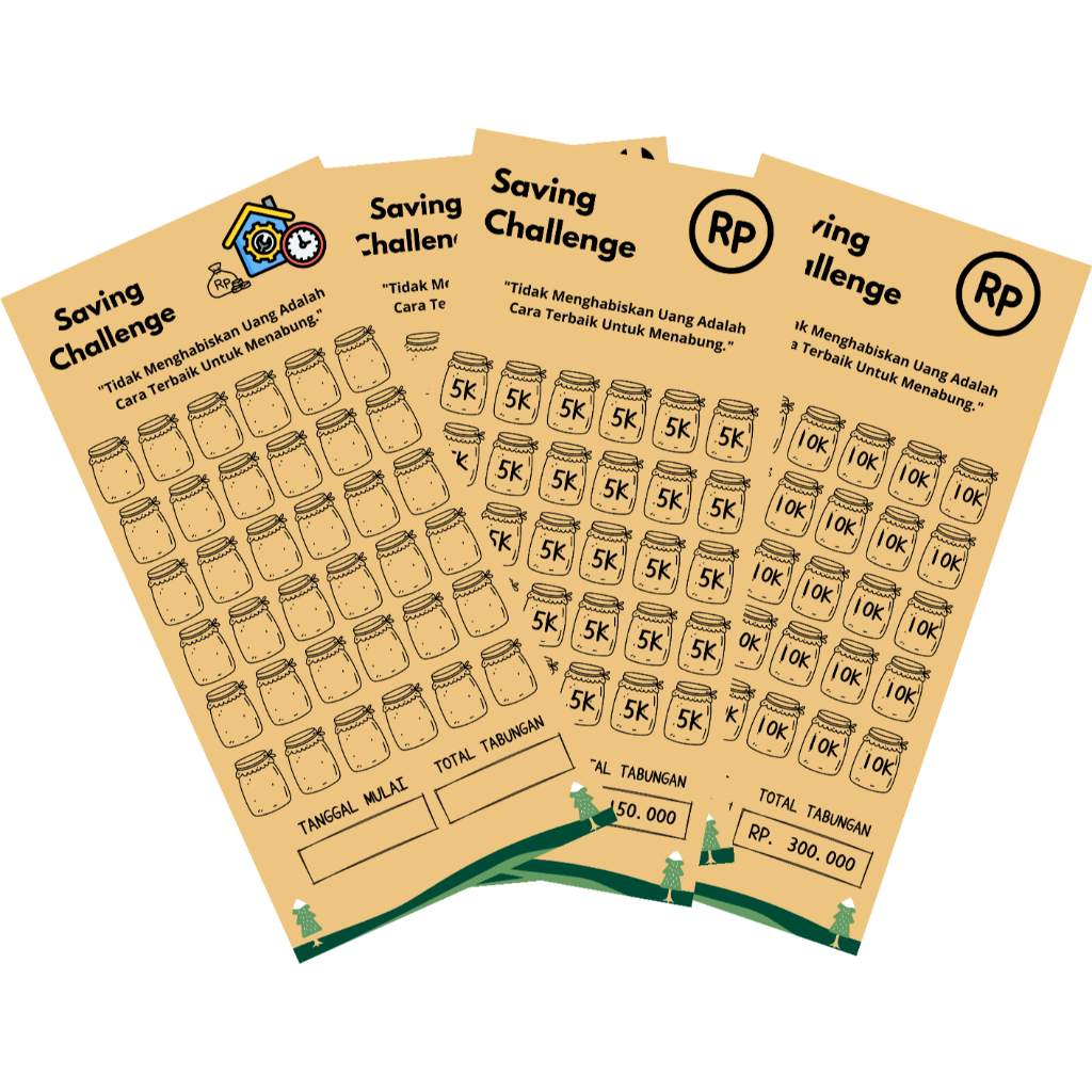 

Amplop Tantangan Menabung / Amplop Saved Money Challange