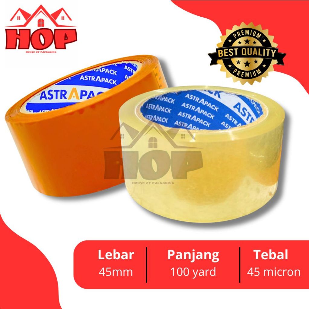 

LAKBAN BENING COKELAT 45MM X 100 YARD EKONOMIS ASTRAPACK 45 MICRON KUALITAS DAIMARU SUPER LENGKET TERMURAH