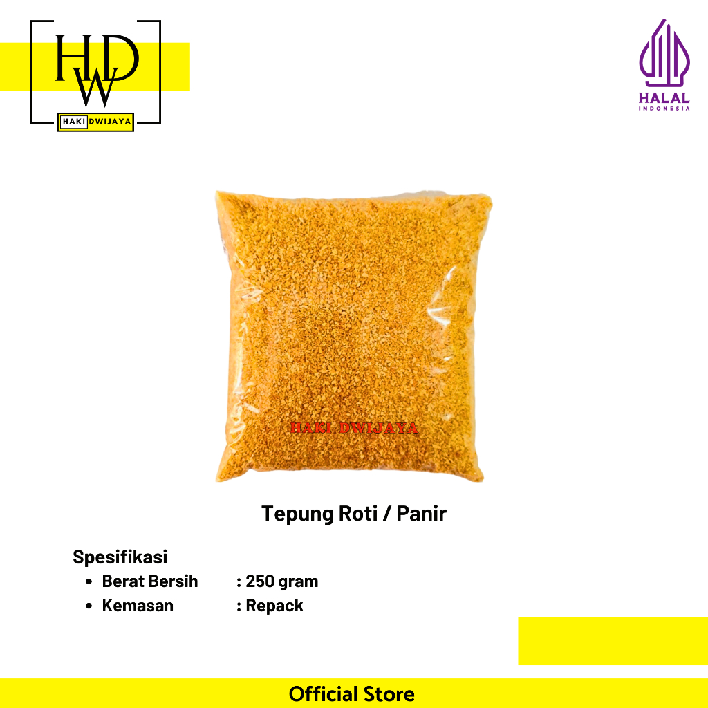 

[250gr] Crispitos Tepung Panir / Tepung Roti Kuning Repack