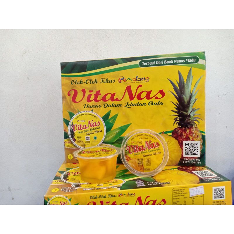 

Minuman VitaNas Plus Cocktail 150 ml isi 12 cup (nanas madu di dalam kemasan cup)