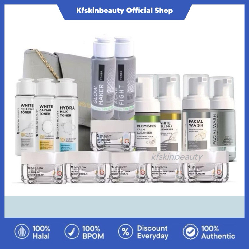 MS GLOW ALL PRODUK Paket Wajah Ms Glow Serum Ms glow Ms glow For Men